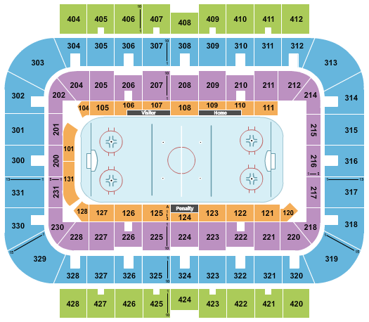 seating chart for UWM Panther Arena - Hockey - eventticketscenter.com