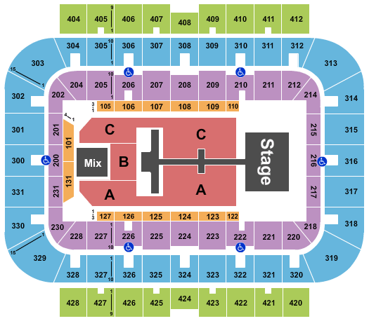 UWM Panther Arena TobyMac1 Seating Chart