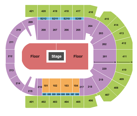 Uber Arena Center Stage Seating Chart