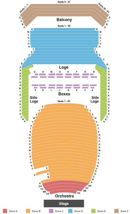 Uihlein Hall at Marcus Center For The Performing Arts Seating Chart