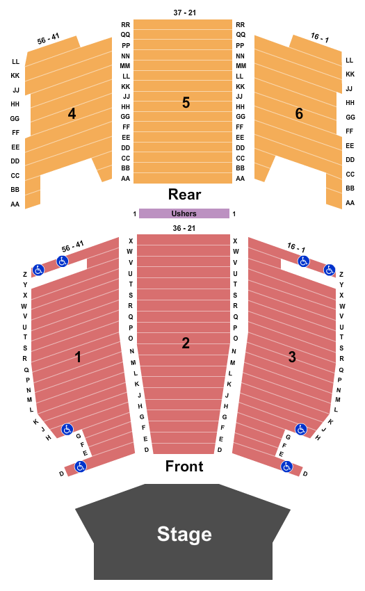 Umstattd Performing Arts Hall Endstage Seating Chart