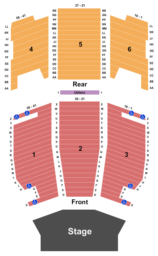 Canton Hall Seating Chart