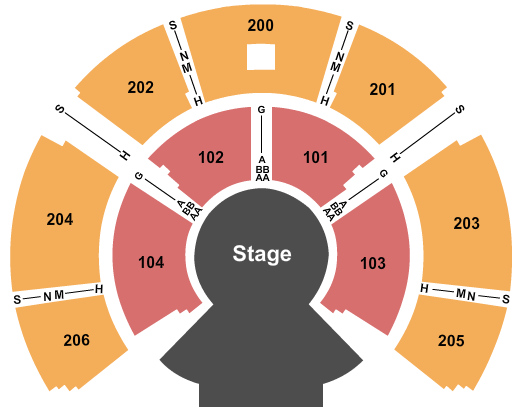 Under The White Big Top - Vancouver Seating Map