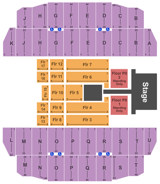 Uni-Dome Luke Bryan Seating Chart