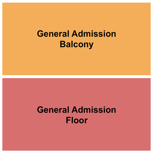 Union Hall - Edmonton GA Floor/Balcony Seating Chart