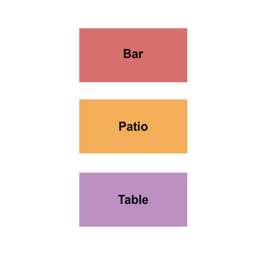Union Rooftop Bar/Table/Patio Seating Chart