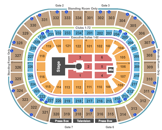 United Center ac/dc Seating Chart