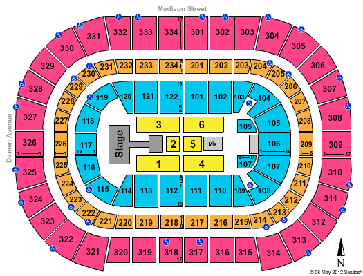 United Center Aerosmith Seating Chart