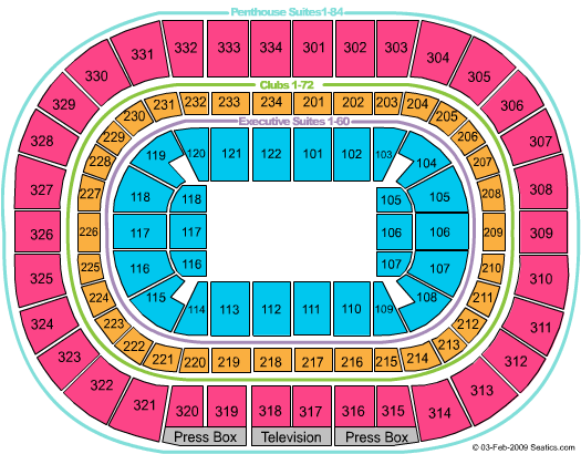 United Center Generic Seating Chart