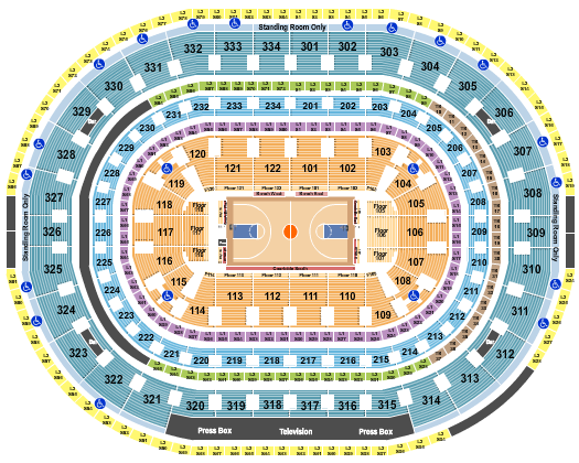 United Center Basketball Row VFS Seating Chart