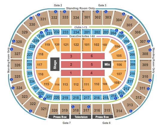 United Center seating chart event tickets center