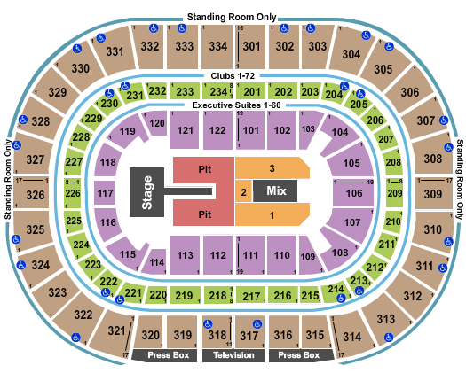 United Center Seating Chart - Chicago