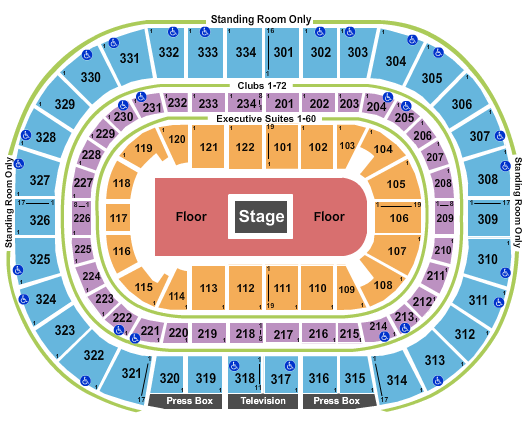 United Center Center Stage 2 Seating Chart