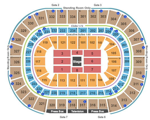 United Center Center Stage Seating Chart