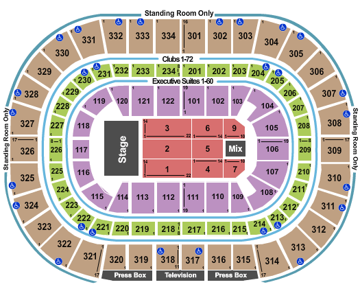 United Center Cher Seating Chart