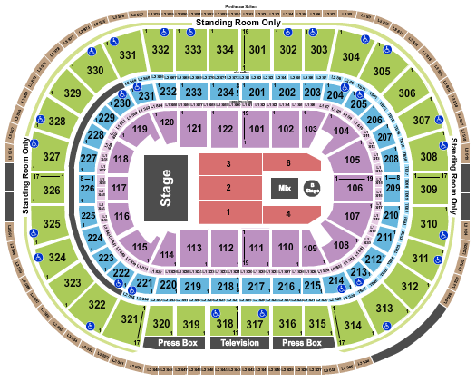 United Center Chris Brown Seating Chart