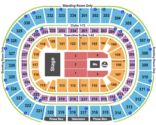 Chris Brown United Center Seating Chart