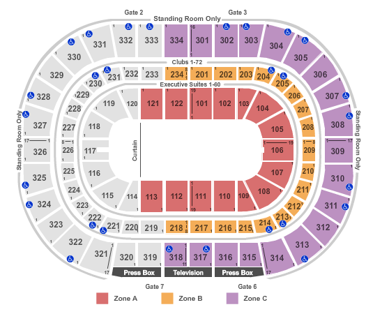 United Center Circus Int Zone Seating Chart