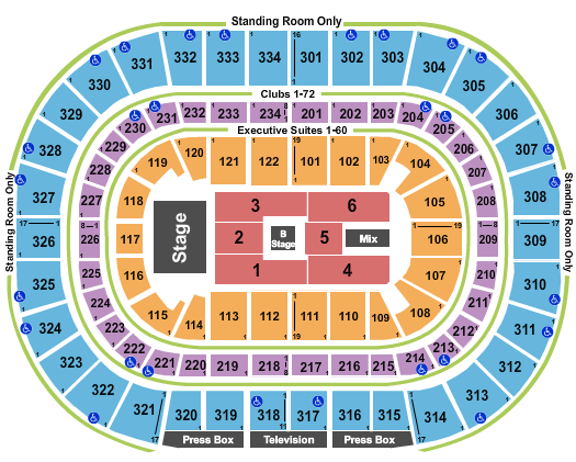 United Center Cyndi Lauper Seating Chart