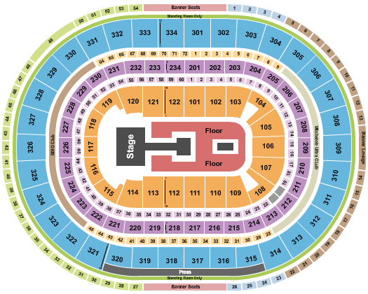 United Center Dua Lipa Seating Chart