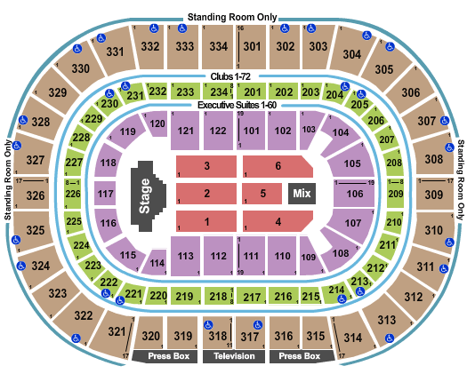 United Center ELO Seating Chart