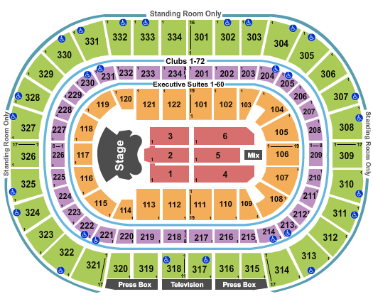 Elton John United Center Seating Chart Chicago