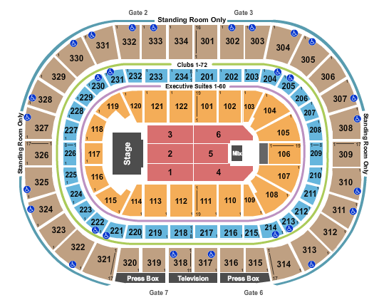 United Center Endstage 3 Seating Chart