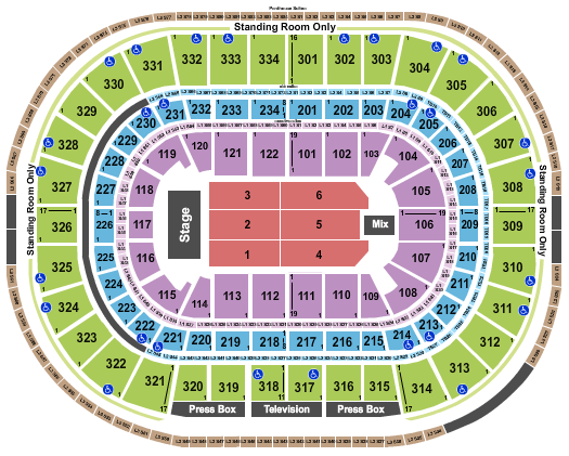 United Center Endstage 5 Seating Chart