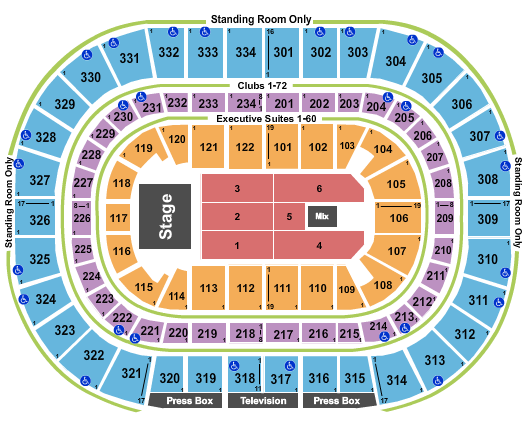 United Center Endstage 6 Seating Chart