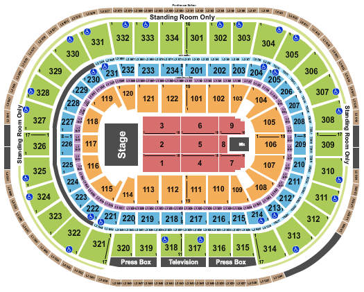 United Center Seating Map