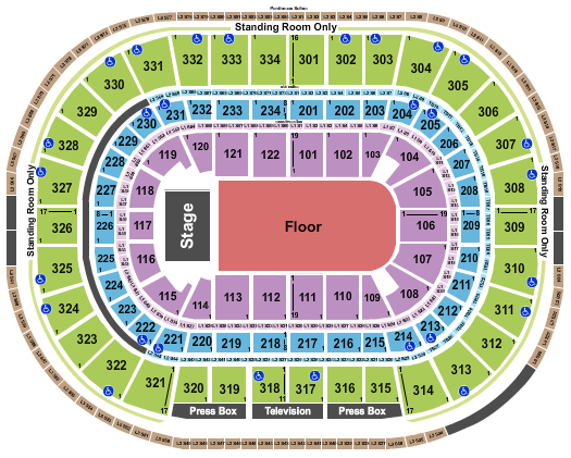 United Center Seating Map