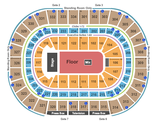 United Center Seating Map