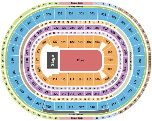 United Center Endstage GA Floor 2 Seating Chart