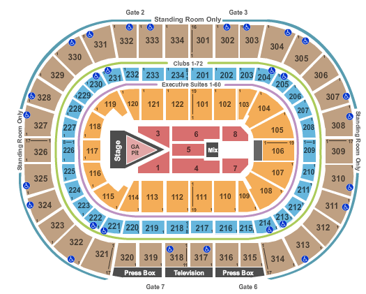 United Center Fallout Boy Seating Chart