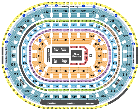 United Center Gold Over America Seating Chart
