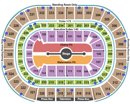 Chicago United Center Concert Seating Chart