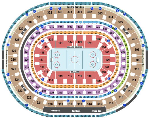 United Center Hockey Row Seating Chart