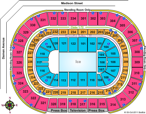 United Center Ice Show Seating Chart