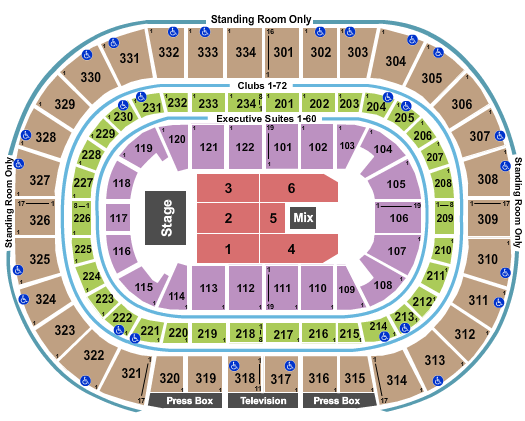 United Center Seating Chart And Maps Chicago