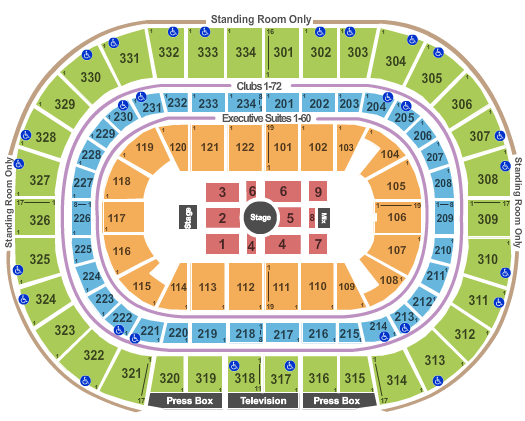 United Center J Cole Seating Chart