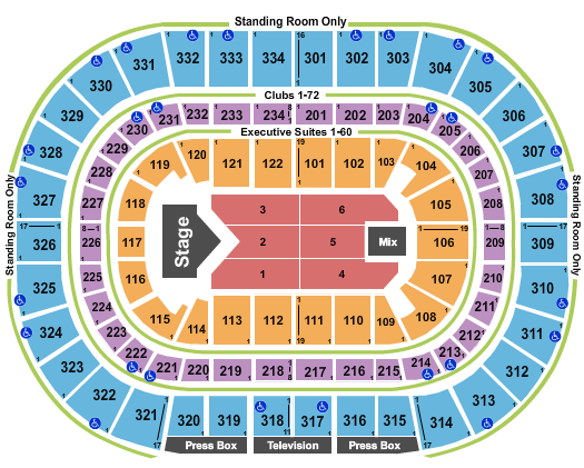 United Center Jelly Roll Seating Chart