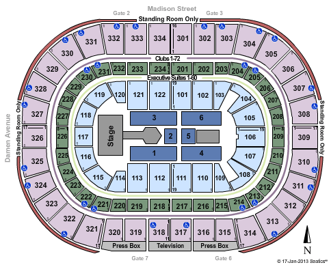 United Center Justin Bieber Seating Chart