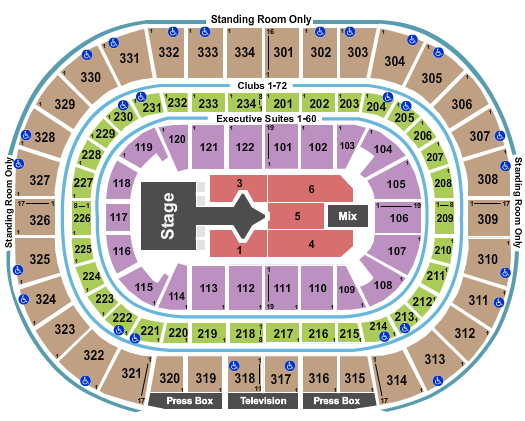 Square Garden Seating Chart Justin Timberlake