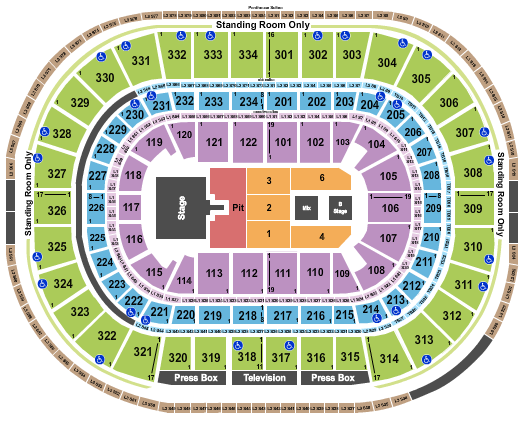 United Center Keith Urban Seating Chart