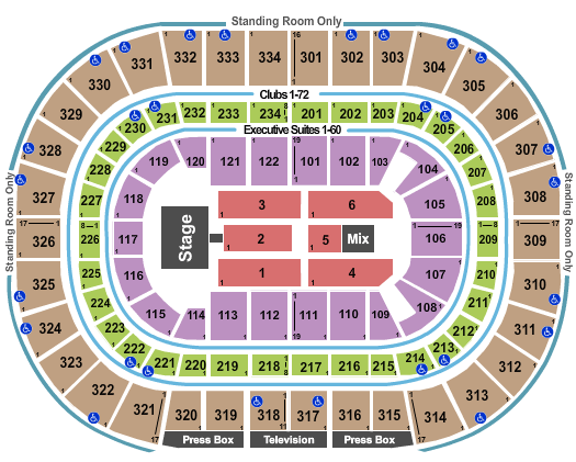 United Center Kid Rock Seating Chart