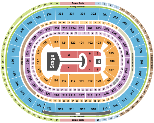 United Center Lady Gaga 1 Seating Chart