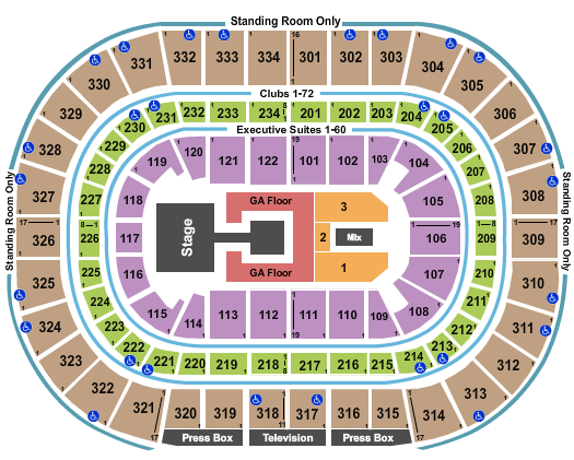 seating chart for United Center - Lizzo - eventticketscenter.com