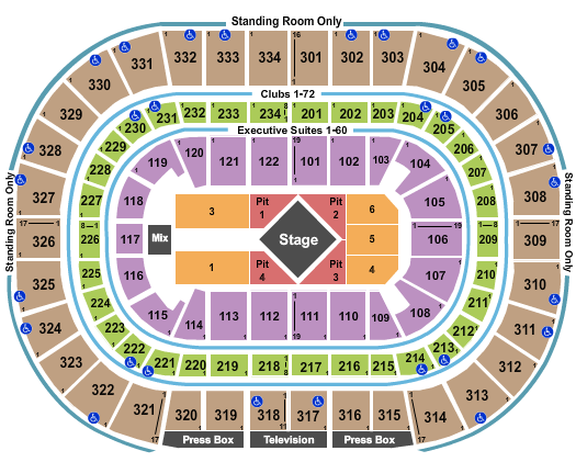 United Center Luke Combs Seating Chart