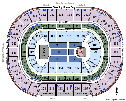 United Center Michael Buble Seating Chart