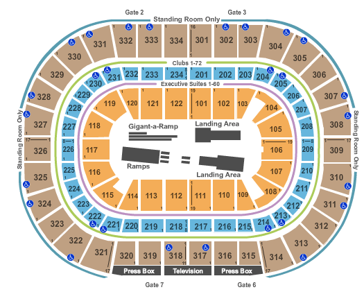 United Center Nitro Circus Seating Chart